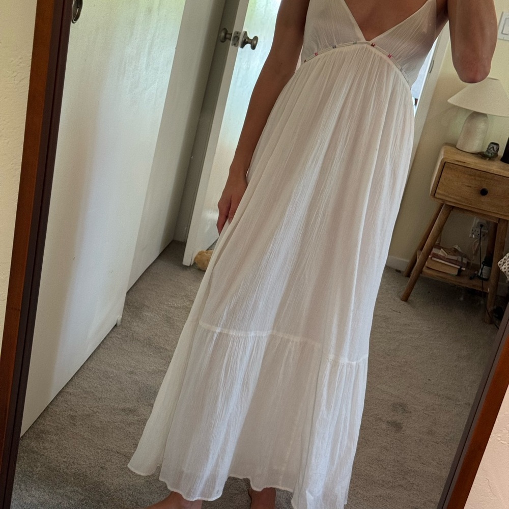 Zara White Maxi Dress